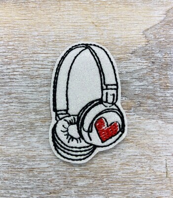 Vintage headphones feltie