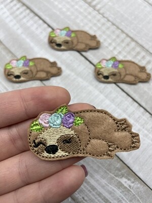 Lazy sloth feltie