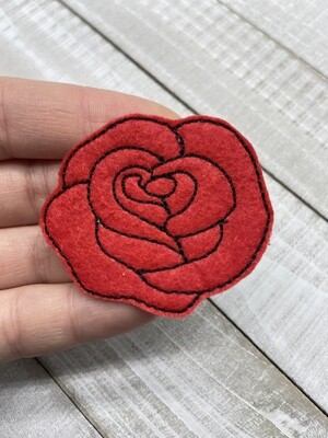 Red rose Feltie