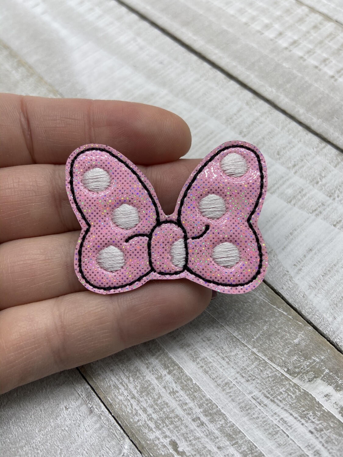 Minnie pink bow Feltie