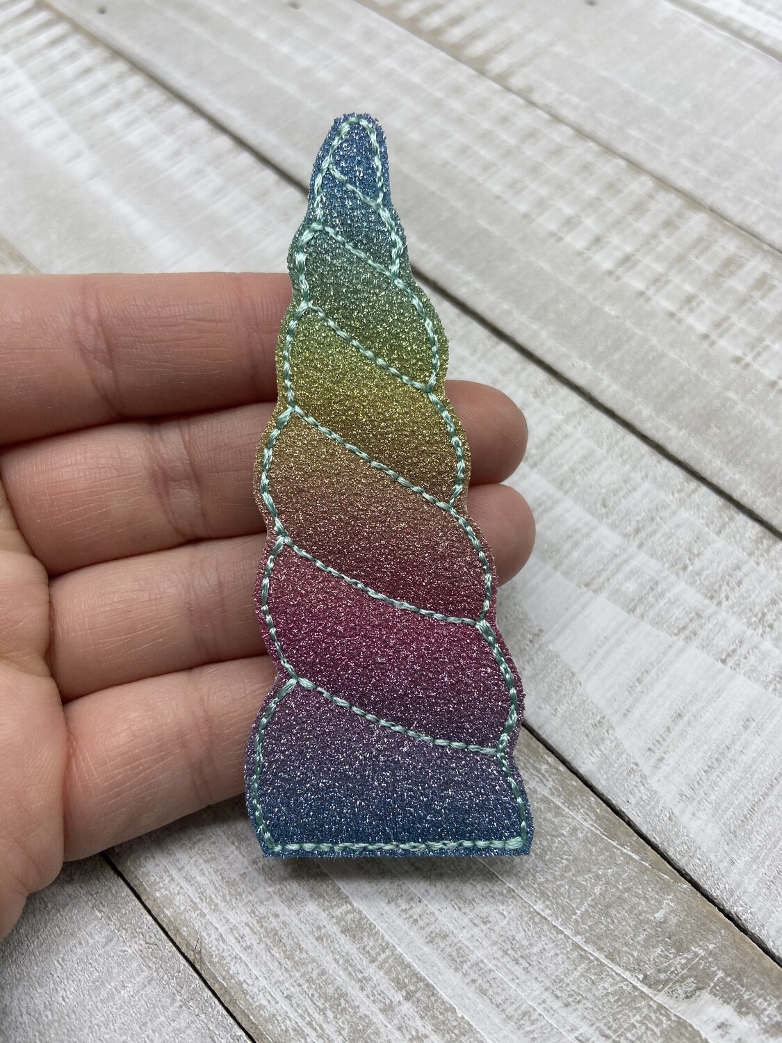 Rainbow Unicorn Horn feltie