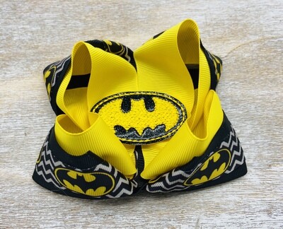 Batman hairbow