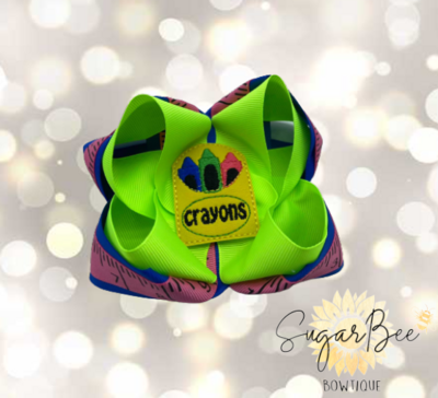 Crayon Hairbow