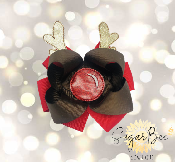 Reindeer Hairbow