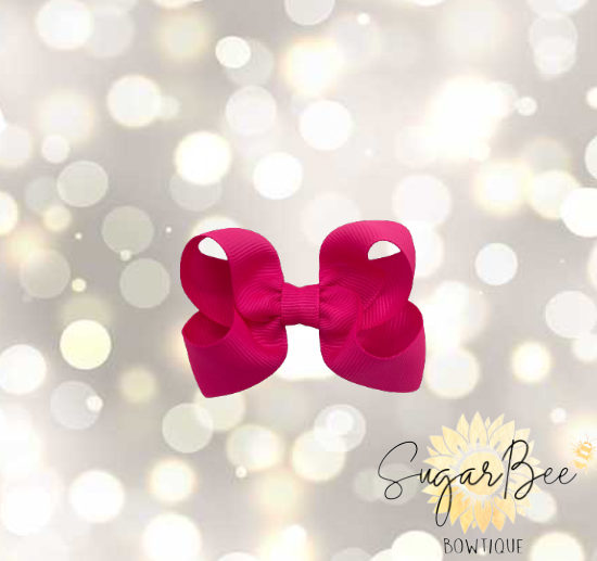 Neon Pink Baby Bow