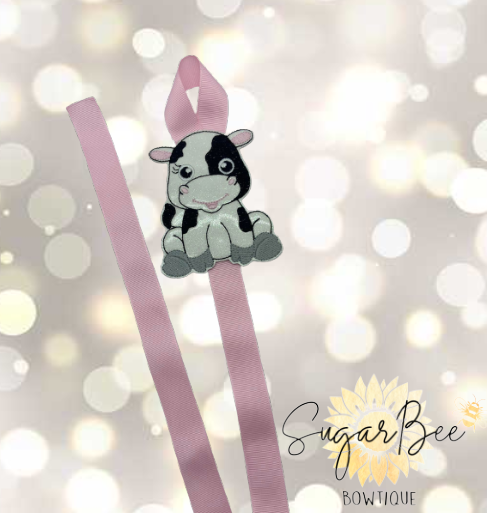 Pretty Cow Bow Holder
