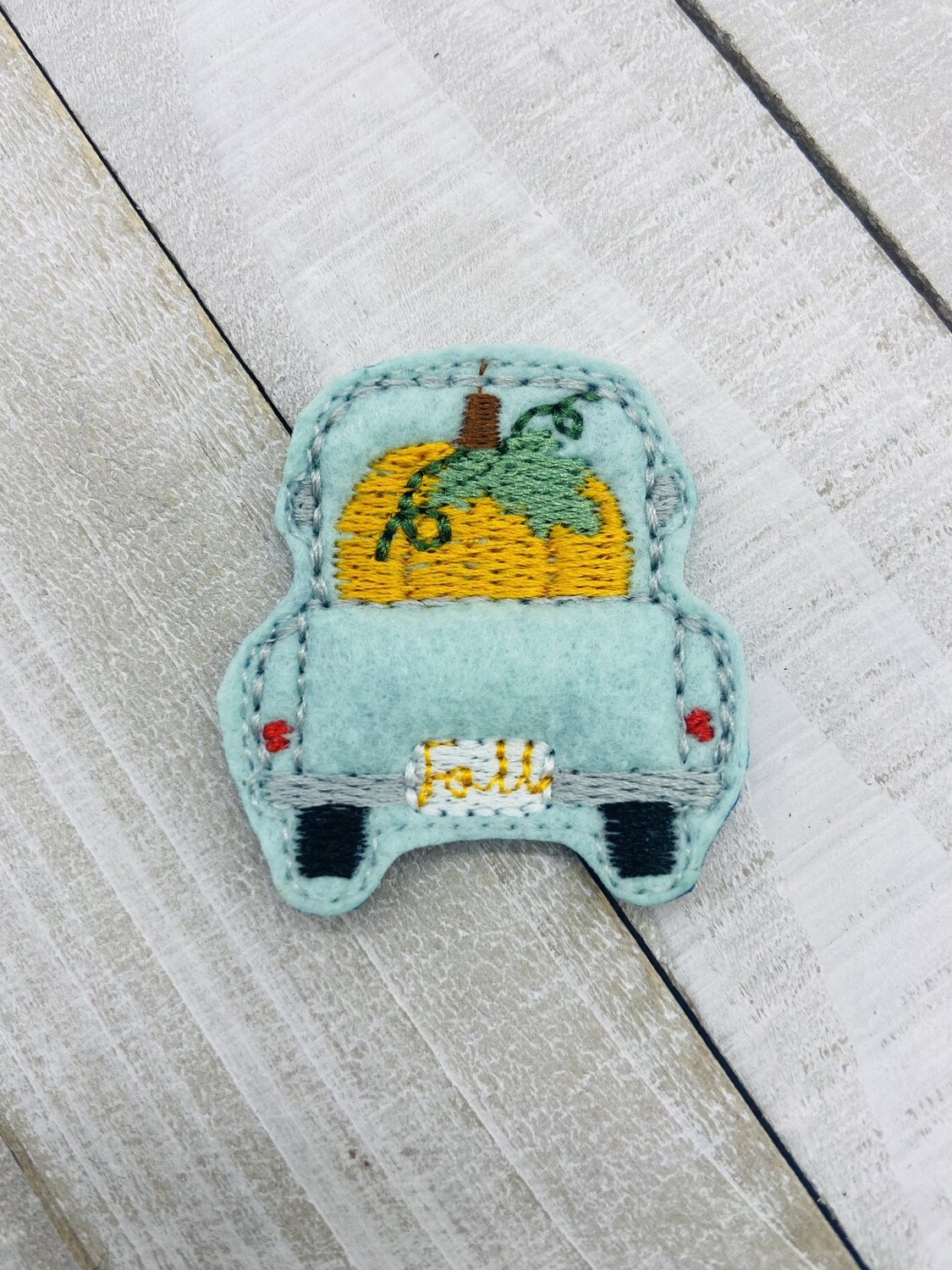 Fall truck pumpkin Feltie