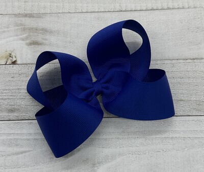 Single Solid Cobalt 4 inch bow