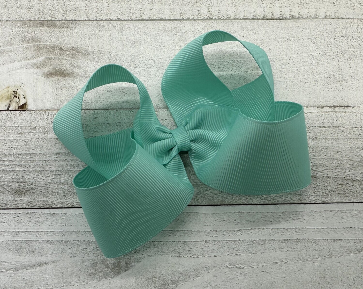 Single Solid Aqua 4 inch bow