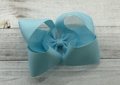 Single Solid Ocean Blue 4 inch bow