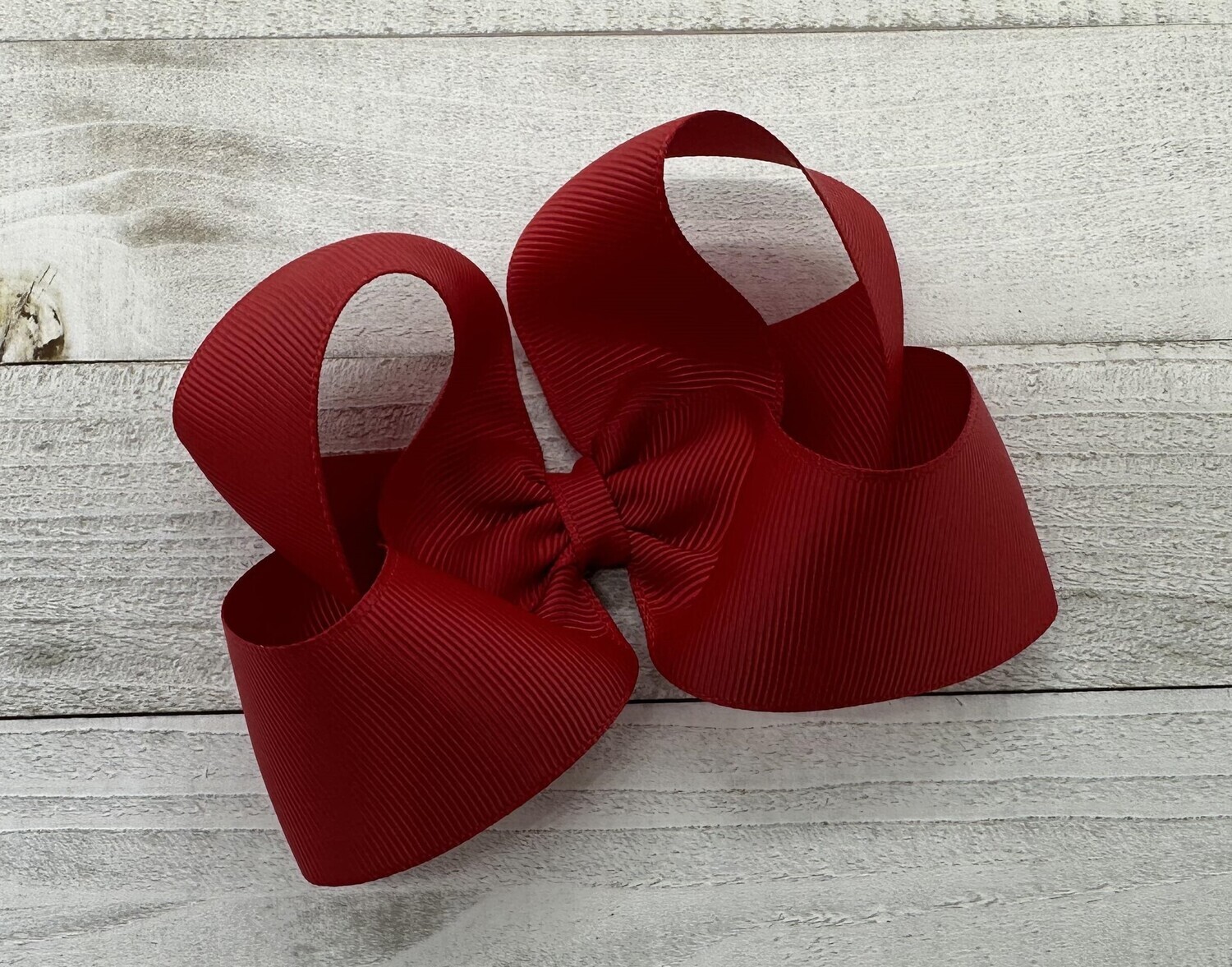 Single Solid Red 4 inch bow