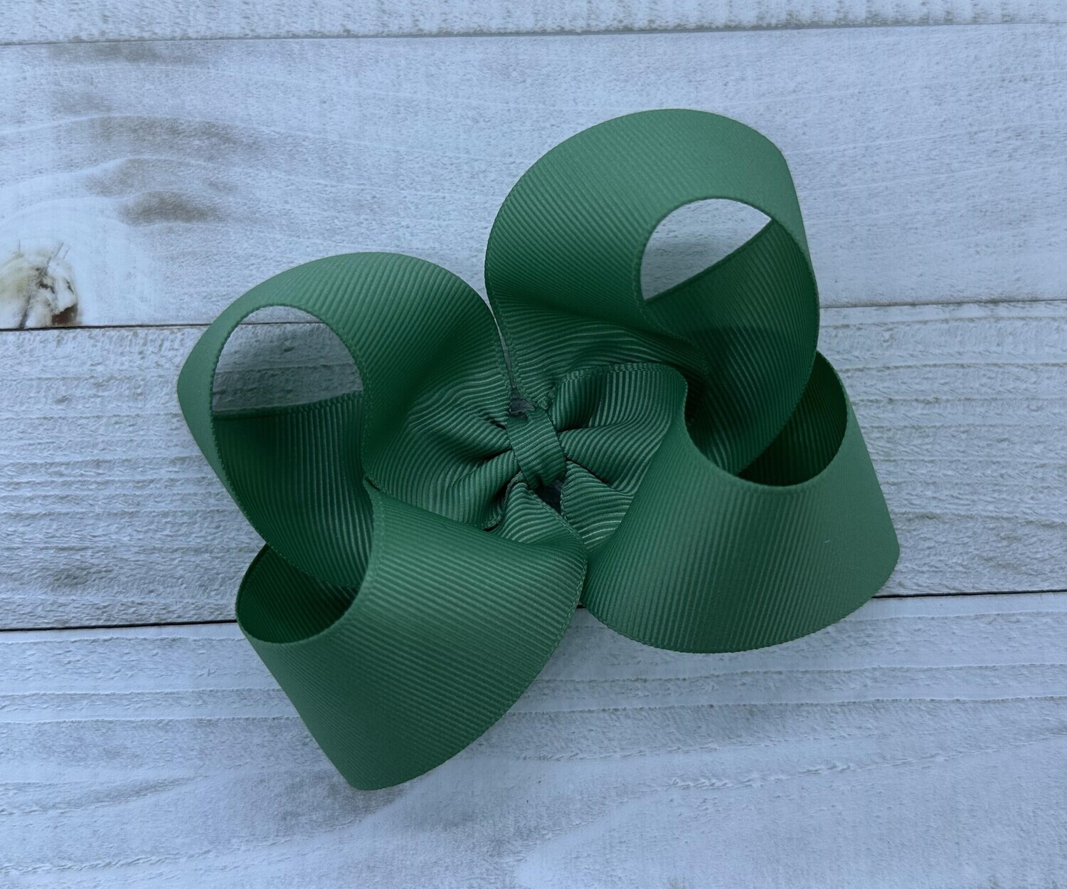 Single Solid Sage Green 4 inch bow