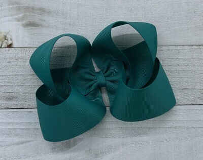 Single Solid Jade 4 inch bow