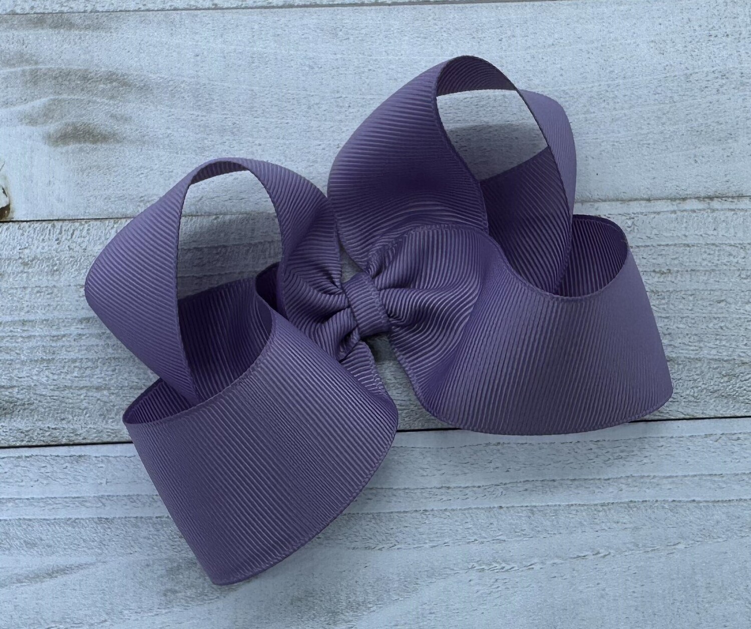Single Solid Dusty Lilac 4 inch bow