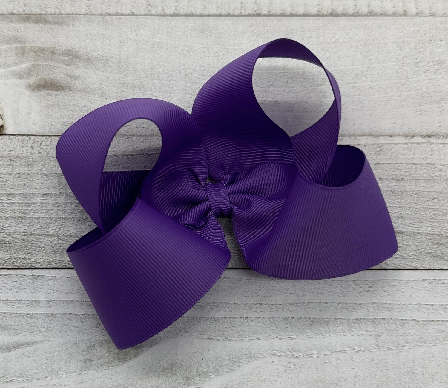 Single Solid Grape 4 inch bow