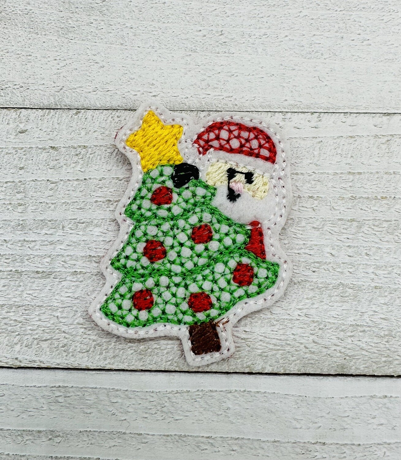 Santa Christmas Tree Feltie