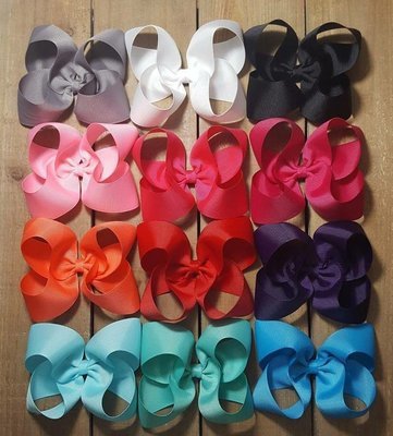 Single Solid 3, 4, or 5 inch bow