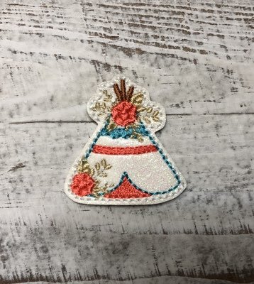 Orange Teepee Feltie