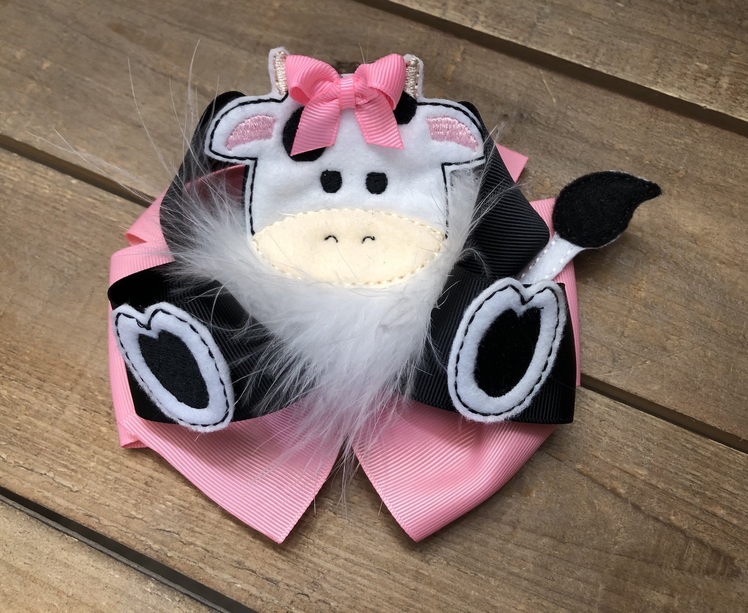 Cow Hair Bow