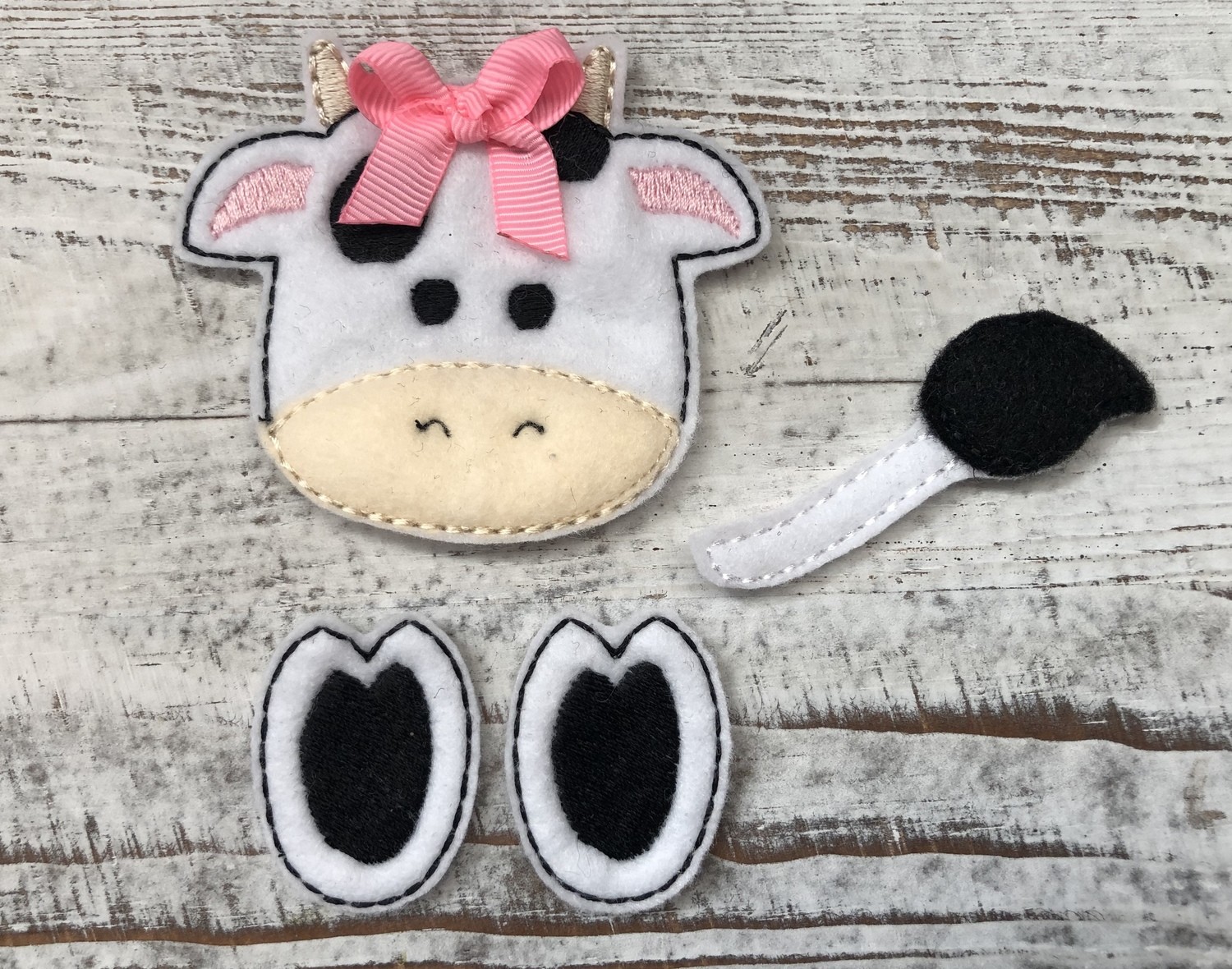 Cow Feltie Parts