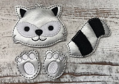 Raccoon Feltie Parts