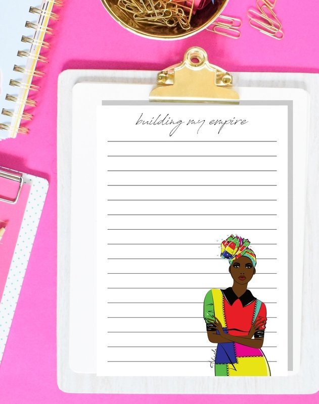 Building my empire note pad page