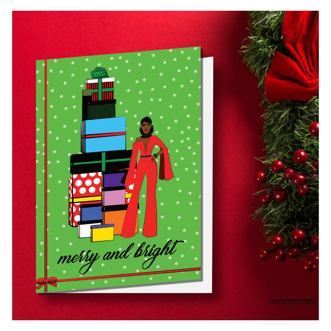 Merry and Bright (Christmas card download)