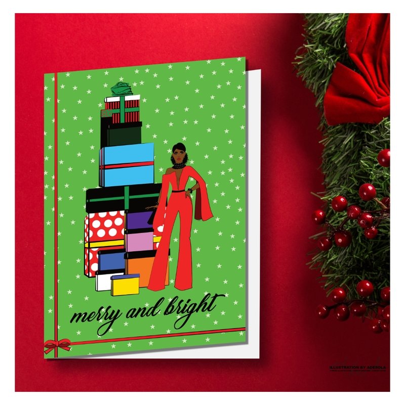 Merry and Bright (Christmas card download)