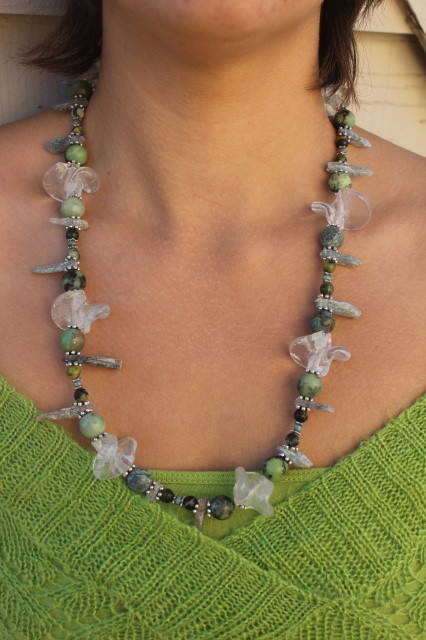 Kyanite Beaded Necklace