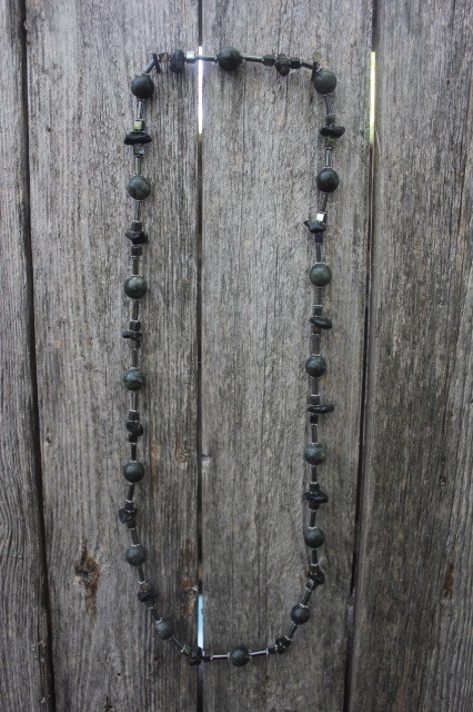Hematite, Tektite, &amp; Jasper Necklace
