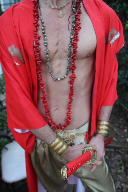 Long Red Coral Necklace