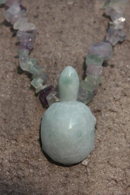 Jade Turtle Pendant Necklace