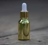 Empty 0.5 oz GOLD Dropper Bottle