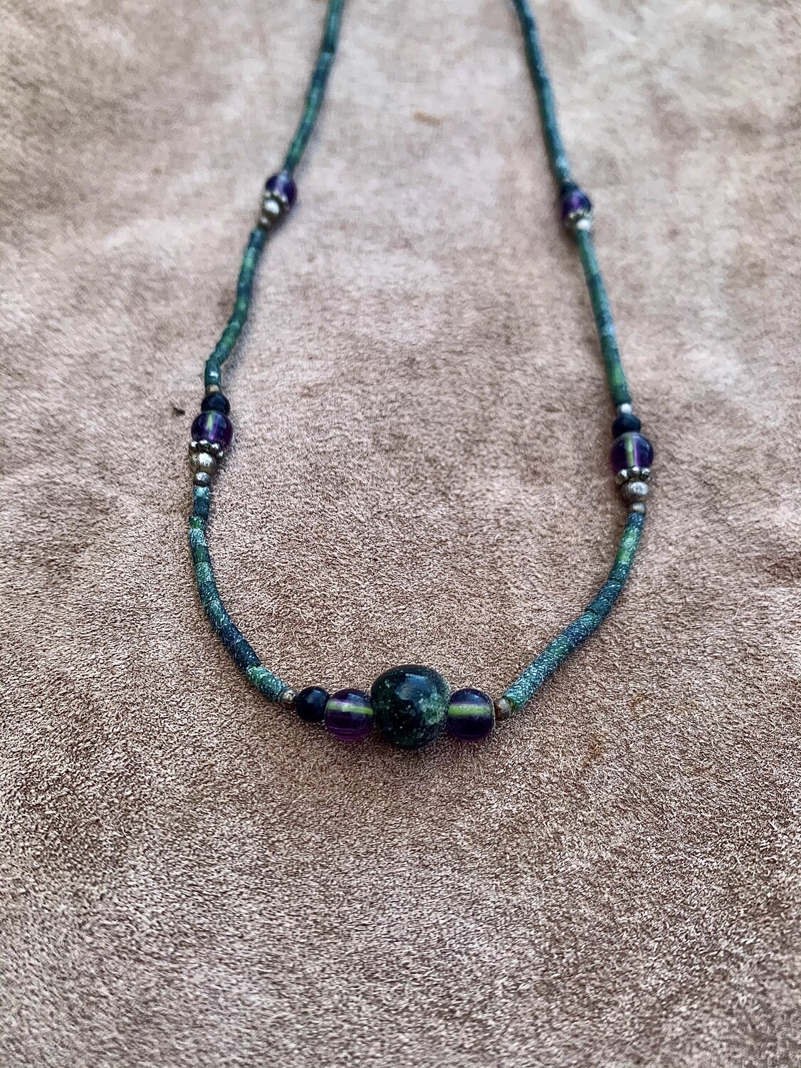 Delicate Jade &amp; Jasper Necklace