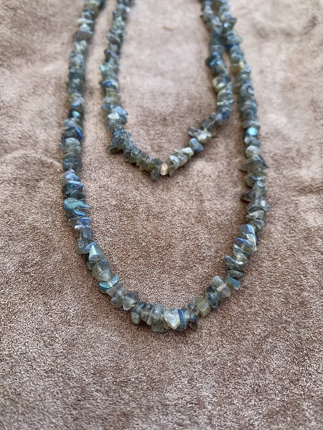 Long Labradorite Chain