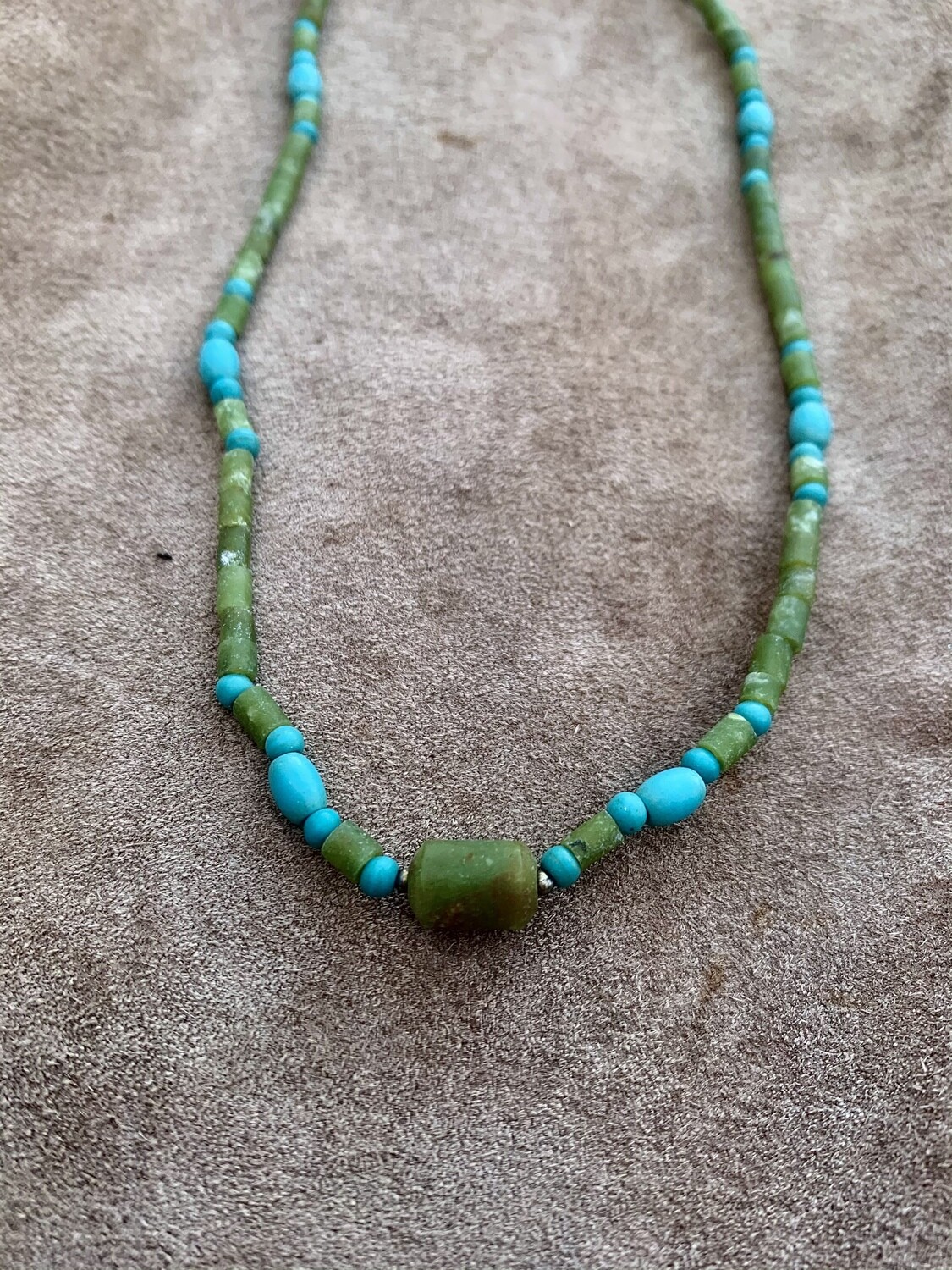 Delicate Jade &amp; Turquoise Necklace