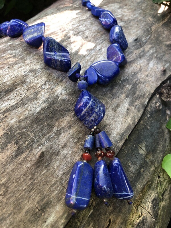 Lapis Lazuli &amp; Carnelian Necklace