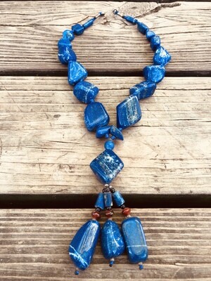 Lapis Lazuli & Carnelian Necklace