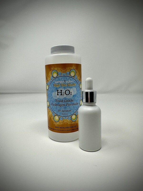 High Vibe Health from The Garden of Eden 10 oz 8% Food Grade Hydrogen Peroxide