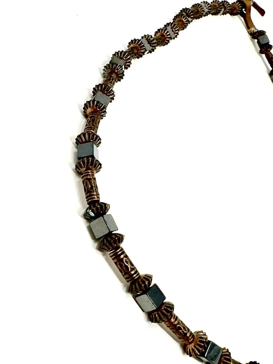 Hematite &amp; Copper Necklace