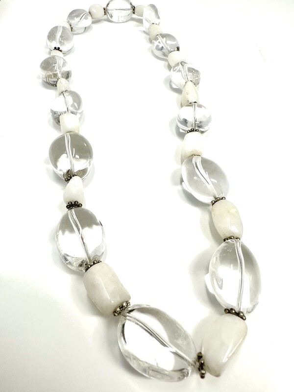 Quartz &amp; Glass Necklace