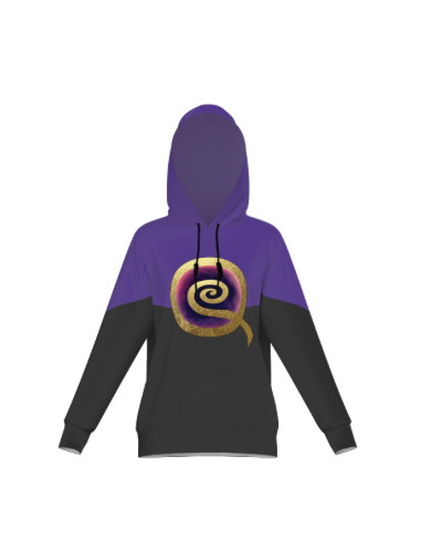 QuiNnjA Black &amp; Purple Hoodie