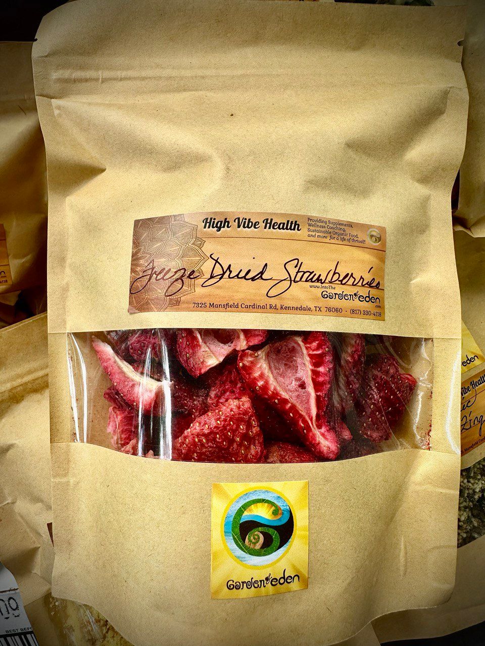 Freeze Dried Strawberries, 2.5 oz