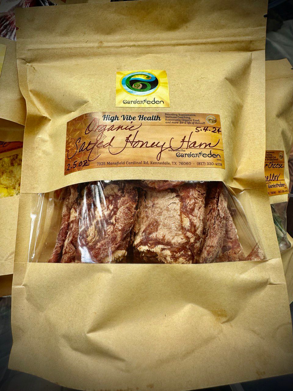 Freeze Dried Salted Honey Ham, 2.5 oz