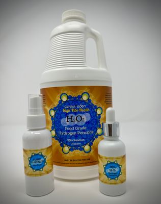 1/2 gallon 35% Food Grade Hydrogen Peroxide High Vibe Health from The Garden of Eden 1/2 gallon 35% Food Grade Hydrogen Peroxide
