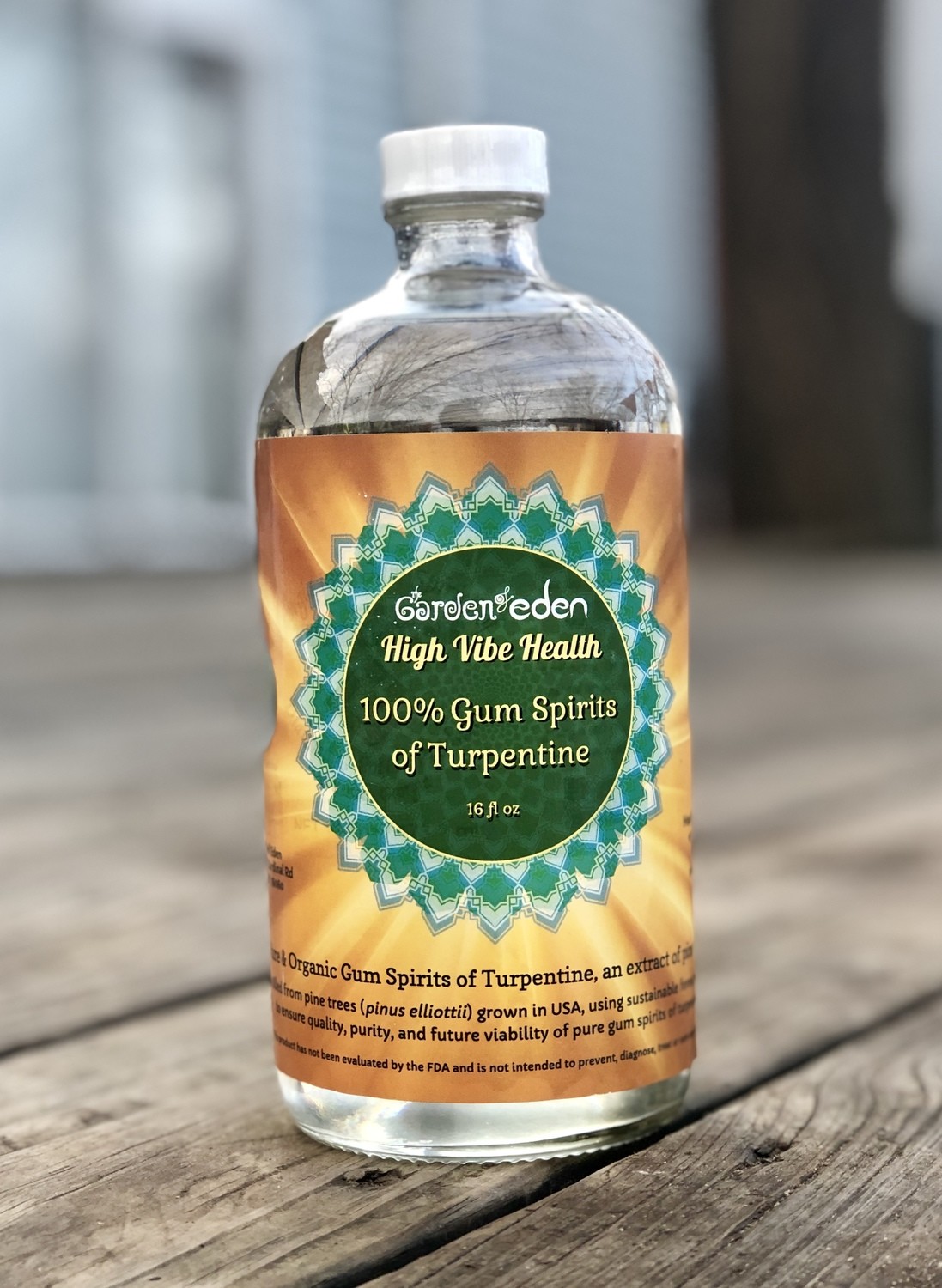 16 oz 100% Gum Spirits of Turpentine
