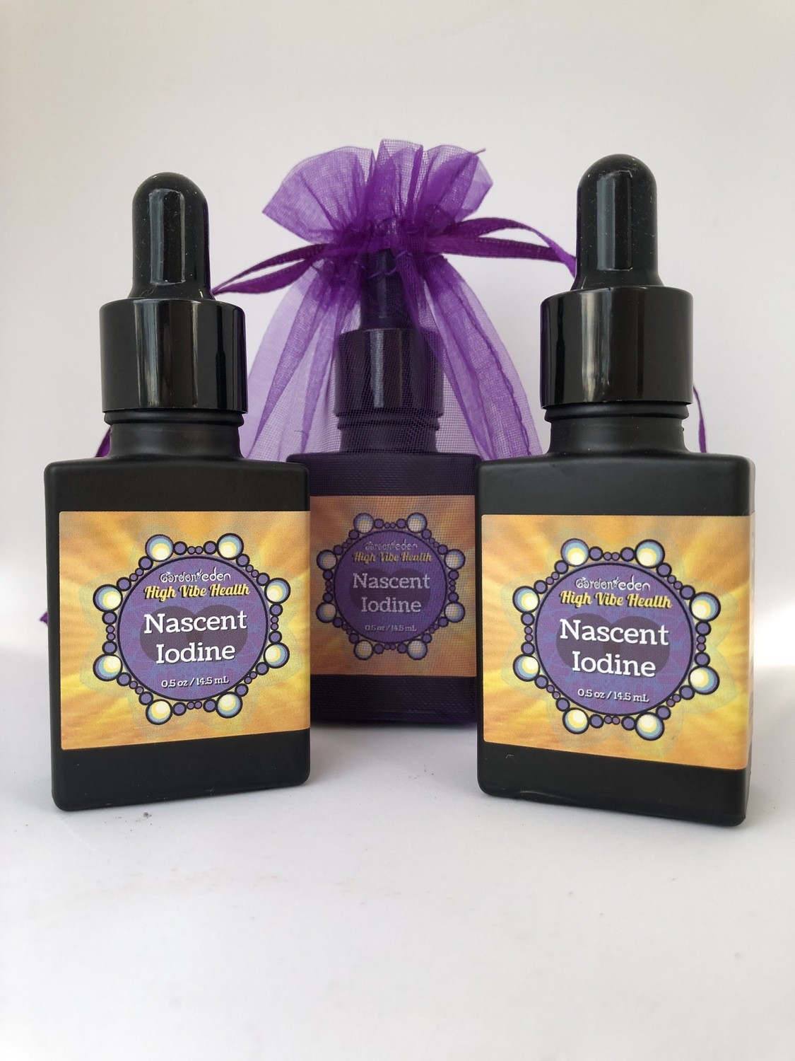 High Vibe Health from The Garden 3 x Bottles of Nascent Iodine