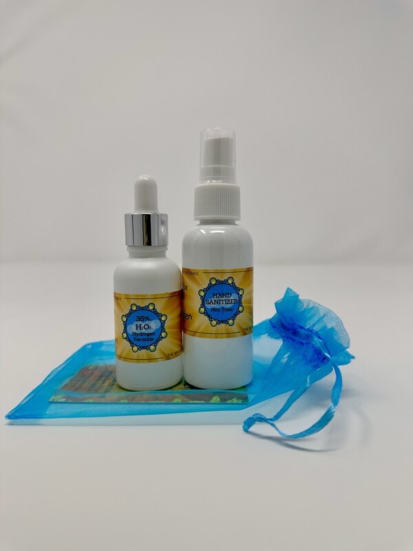 High Vibe Health from The Garden of Eden 35% Food Grade Hydrogen Peroxide complementary dropper &amp; spray bottle