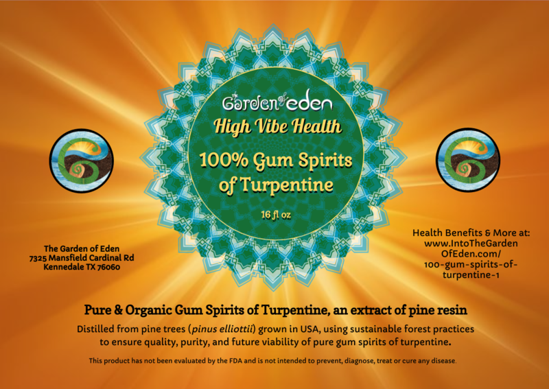 16 oz 100% Gum Spirits of Turpentine