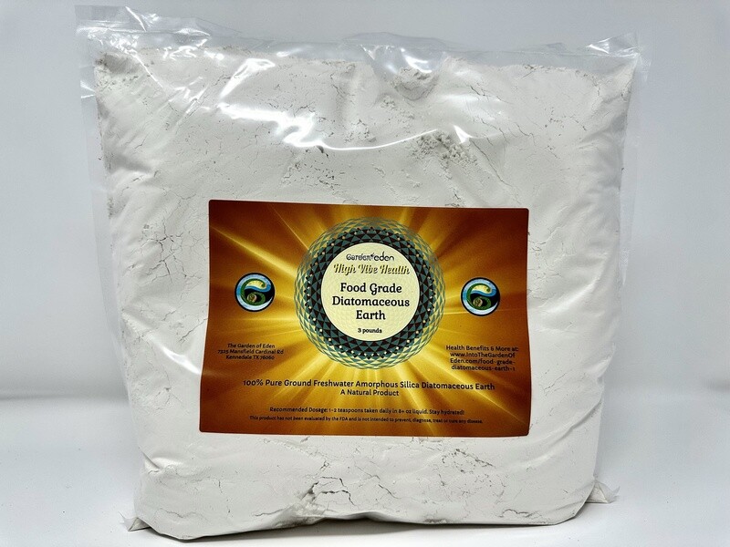 3 pounds Food Grade Diatomaceous Earth